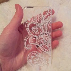 I phone 5/5s white lace phone case!